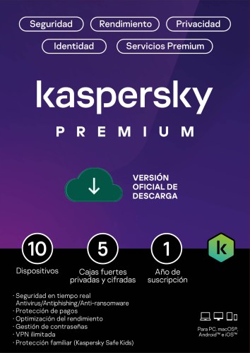 Kaspersky Premium 10dev 1año ESD esp